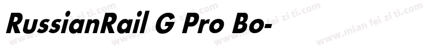 RussianRail G Pro Bo字体转换